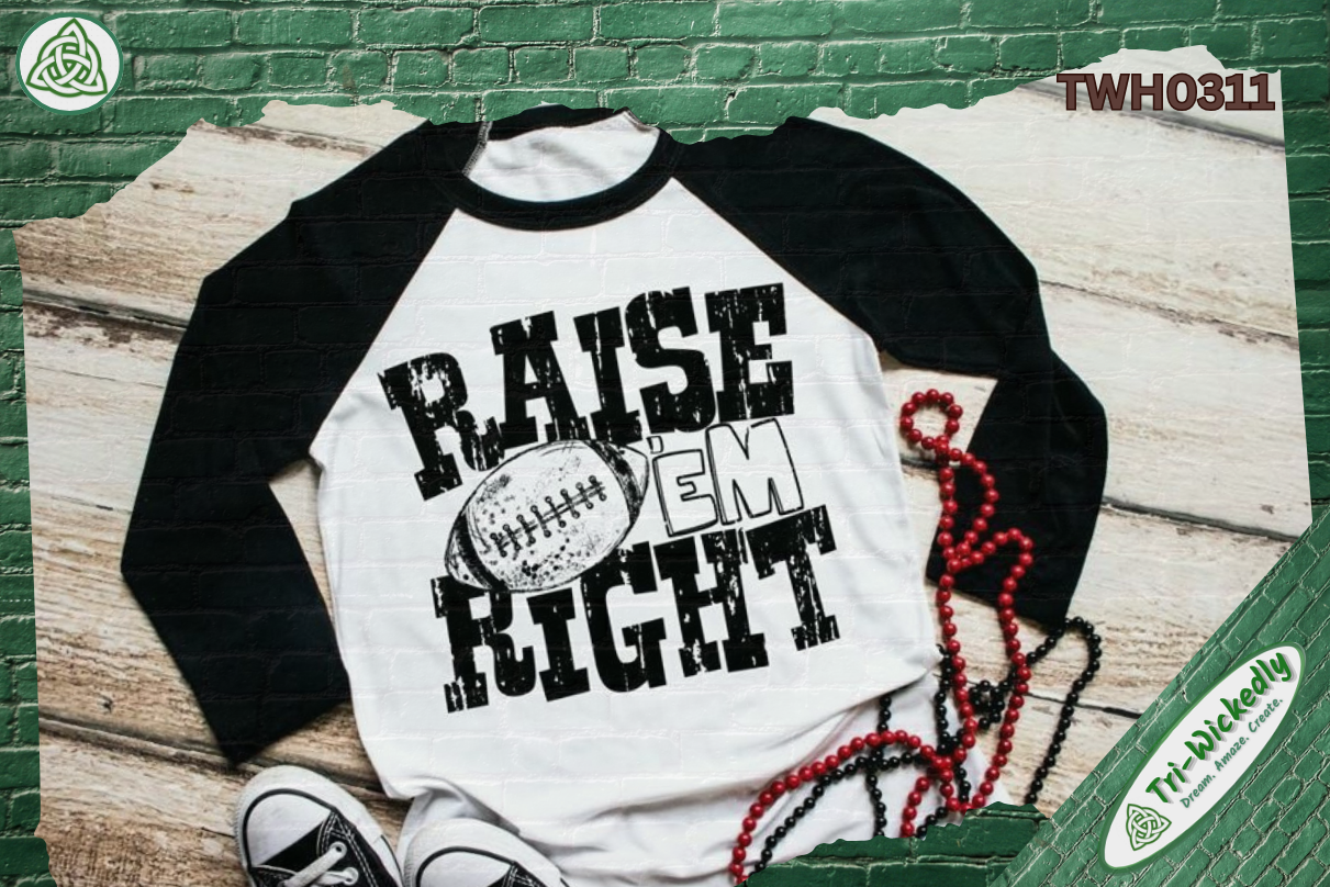 Football Graphic Tee Designs in Black