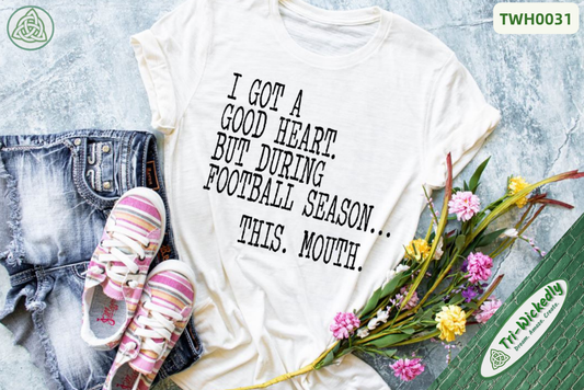 Football Graphic Tee Designs in Black